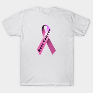 pink breast cancer ribbon T-Shirt